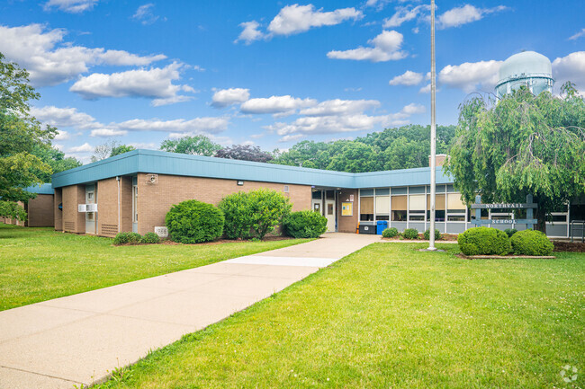 Front entrance and facade of Northvail School.