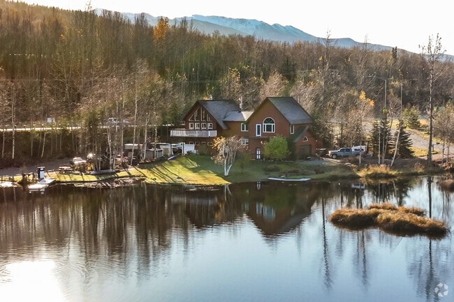 Lower Fire Lake features waterfront homes near Chugiak and Eagle River.