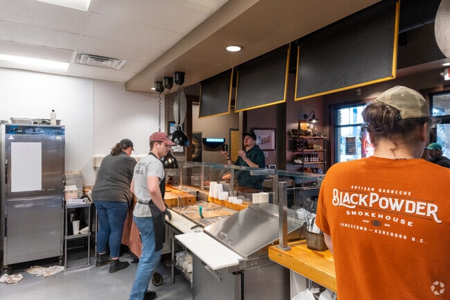 The team at Black Powder Smokehouse in Jamestown serves up delicious food and great service.