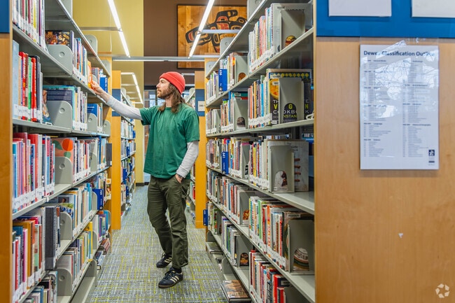 The Carnation Library isn't too far from Ames Lake and has plenty of books to comb through.