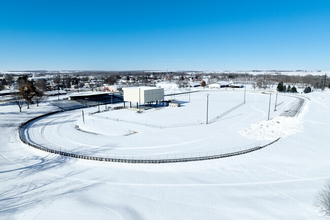 The Fairgrounds Grandstand hosts events during the Great Jones County Fair in Monticello.