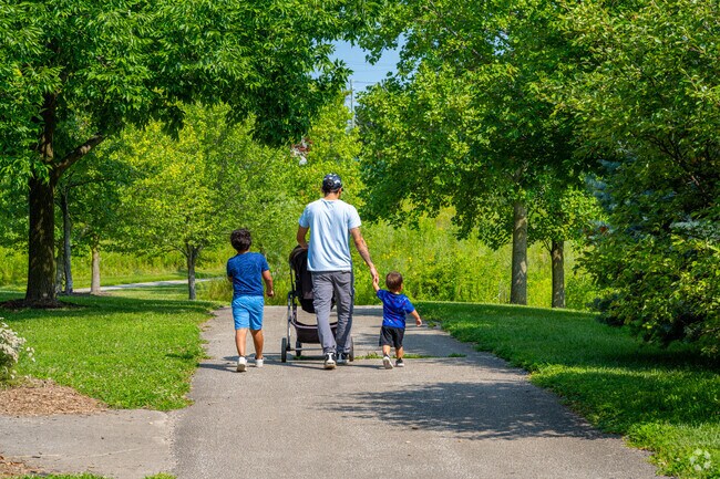 Munger Park has trails for Jesco Hills Estates families to explore.