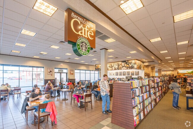 Read a book or grab coffee at Barnes and Noble Book store and Cafe in Lakeview.