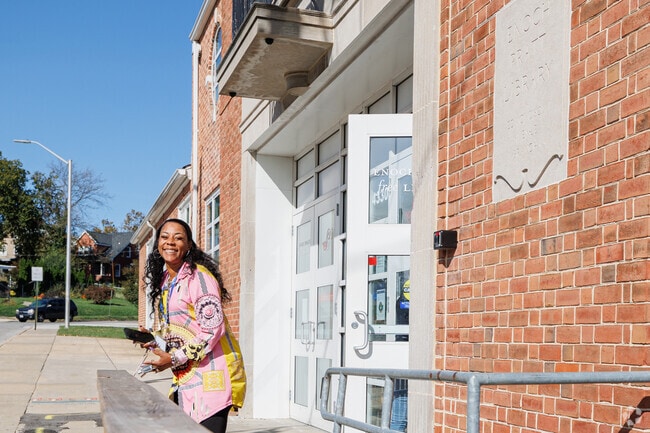 Tremont residents can easily reach the Edmondson Village Enoch Pratt Free Library branch by bus for books, classes, and community events.