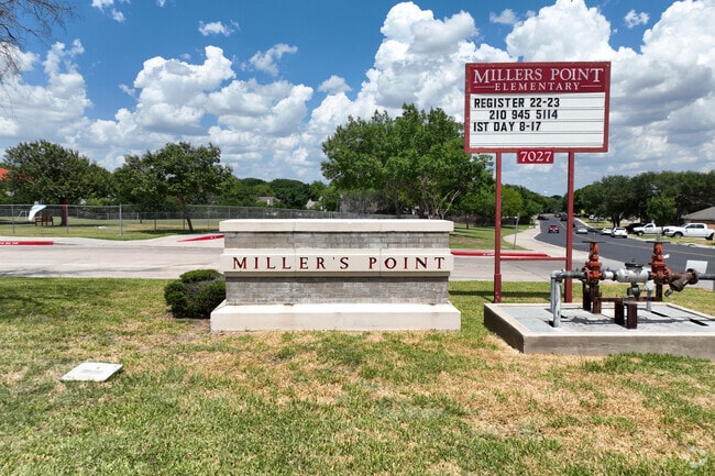 Miller Point Elementary School signage.