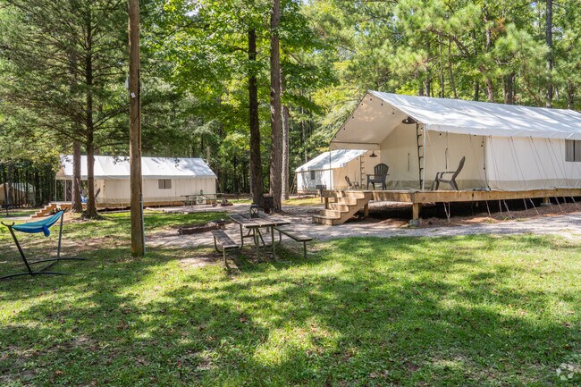 Chewacla State Park features rentable campsites for a luxury camping experience.