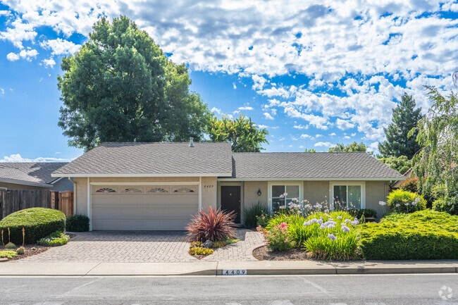 Examples of Ranch style homes with clean contemporary details line the streets of Midtown.