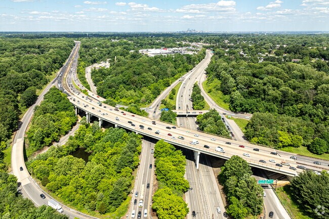 The interchange of I-476 and Rt 1 serves as a major transportation hub for Lima residents.
