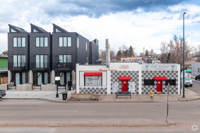 Overland's stretch of South Broadway mixes funky shops, restaurants, and modern row homes.