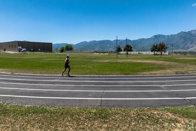 Hyrum residents use South Cache Middle School’s track after school hours.