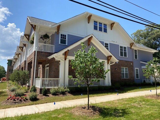 Side view of wrap-around porch