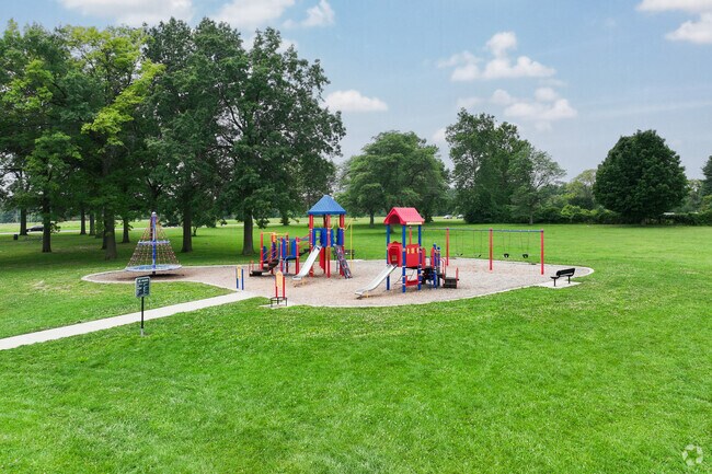 Rouge Park playground offers space for kids to play near trails and sports fields.