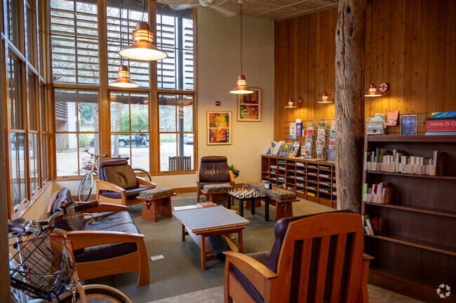 Portola Valley has a wonderful library.