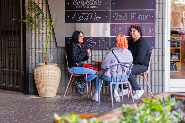 Spend time with friends in downtown coffee shops.