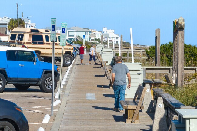Atlantic Ocean is visible on nearly every street in Kure Beach.