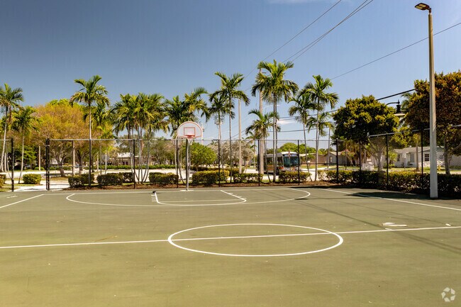 Athletic courts draw visitors to Oveta McKeithen Park.