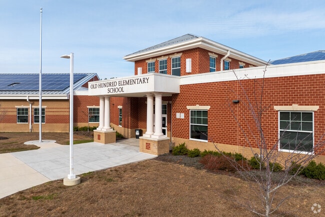 The entrance to Old Hundred Elementary School.