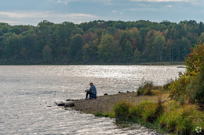 Relax and cast a line at Shohola Lake.