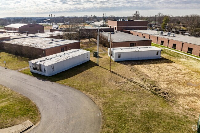 Greenbrier Middle School has portable classrooms.