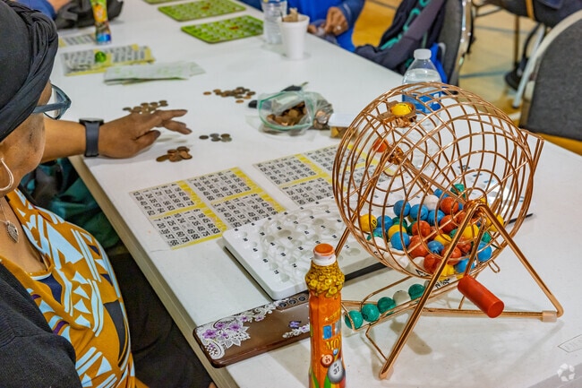 Regular games of bingo bring seniors from across Brownell to Hasselbring Senior Center.