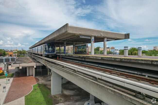 Catch a train at the South Miami Metrorail station.