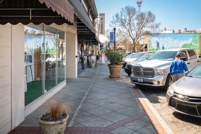 Pedestrians can always be found on Main Street in Clinton.
