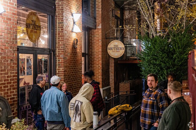 Charlottesville residents are waiting for the show to start at The Southern.