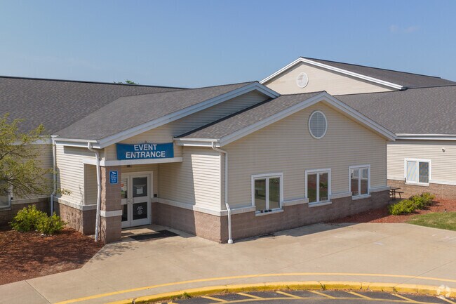 Entrance to Knapp Charter Academy on Leffingwell Ave in Grand Rapids, MI.