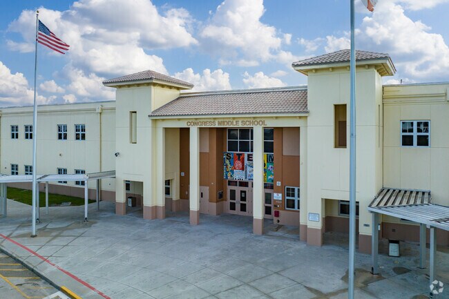 Congress Middle School offers education for sixth through eighth grades in High Ridge.