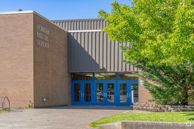 Thomas R. Fowler Middle School entrance.