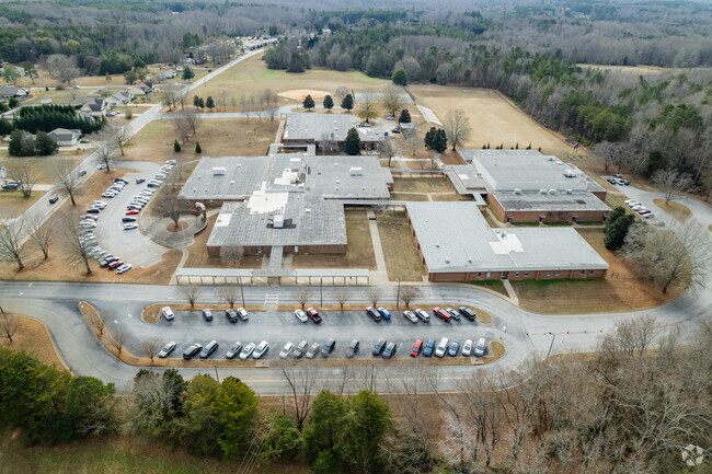 Aerial overview of L.E. Gable Middle School