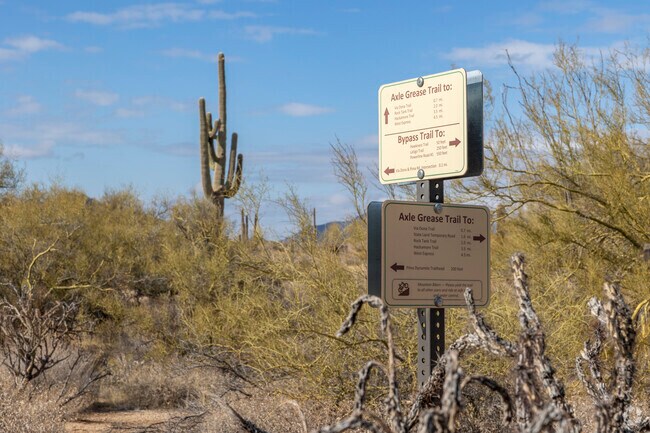 McDowell Sonoran Preserve has hundreds of miles of trails to explore near Boulders.