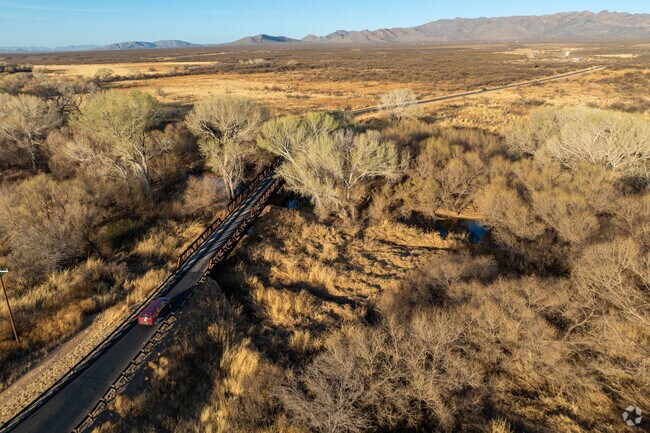 The Hereford Bridge in Sierra Vista Southeast cuts across the San Pedro River.