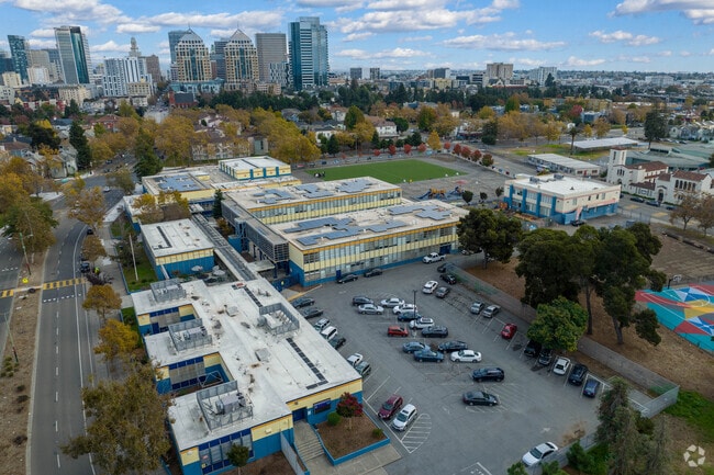 West Oakland Middle School is located right outside of Downtown Oakland.