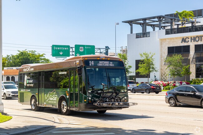 Downtown Naples residents will find public transportation along Tamiami Trail.