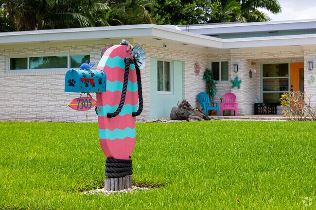 The Forest Hill neighborhood is only a few miles away from the ocean front.