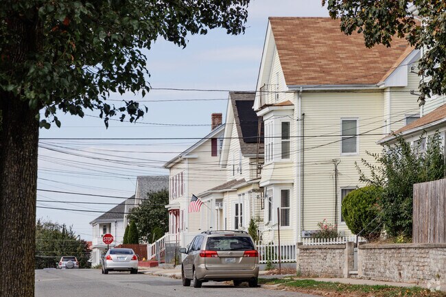 Traditionally styled homes line the quiet streets in Charles.