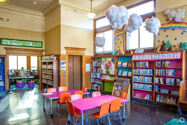 Nearby Oakland Free Library is a safe haven for kids, opening the gates to learning.
