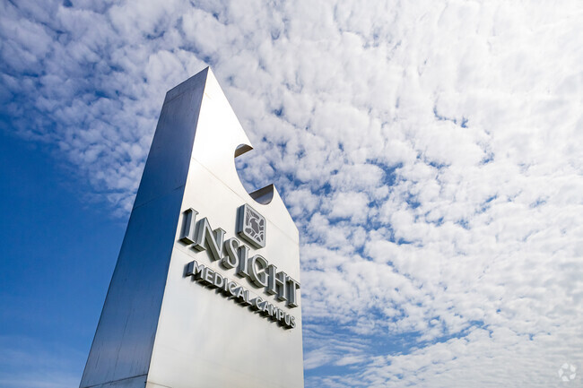 The south edge of Southside Business District is home to Insight Hospital and Medical Campus.