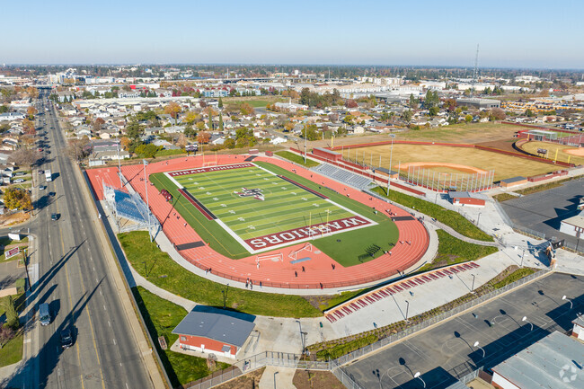 Hiram W. Johnson High School has one of the newest football fields in Sacramento.