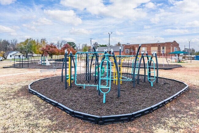 Students at Blanchard Intermediate School have a great playground to get out energy.