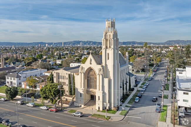 Many churches are spread out throughout the West Adams neighborhood in Los Angeles.
