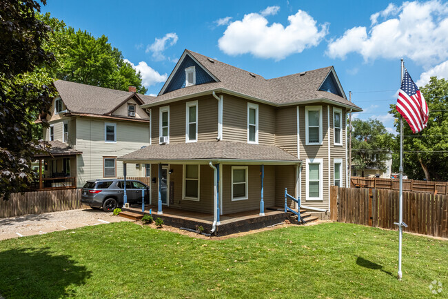 American Foursquares are popular in this area, some updated and have fenced back yards.