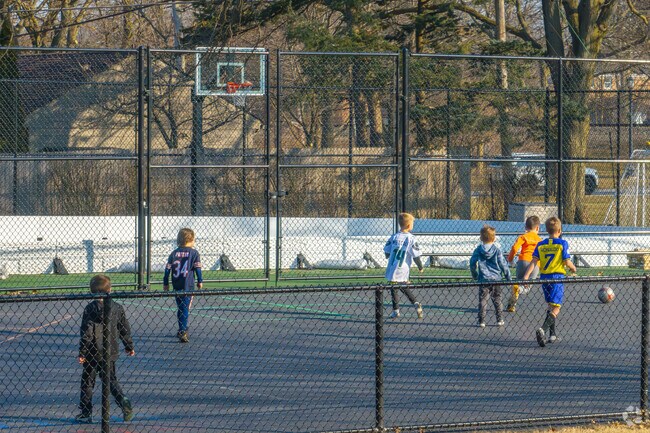 Field Park has a sports court that kids can enjoy after school.