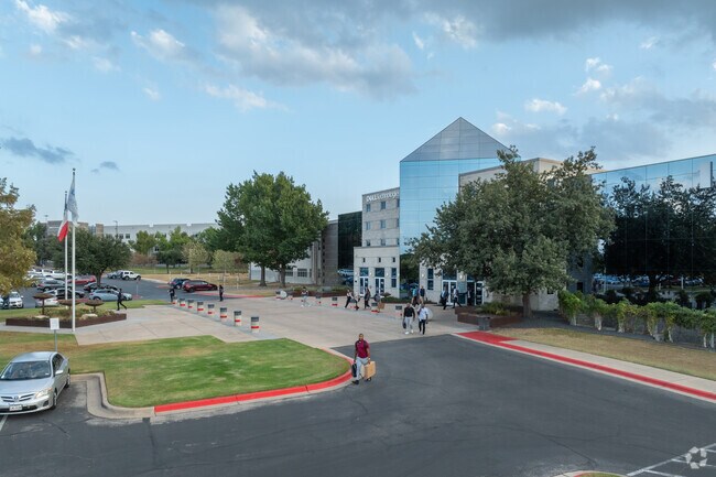 Dell's Round Rock headquarters boosts the economies of Round Rock and Leander.