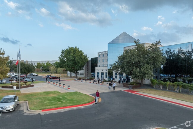 Dell's Round Rock headquarters boosts the economies of Round Rock and Leander.