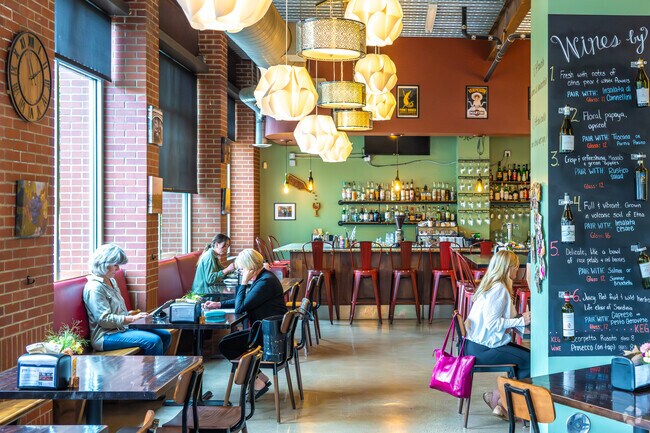 Primi Pasta & Wine Bar has happy hour specials and Italian cuisine.