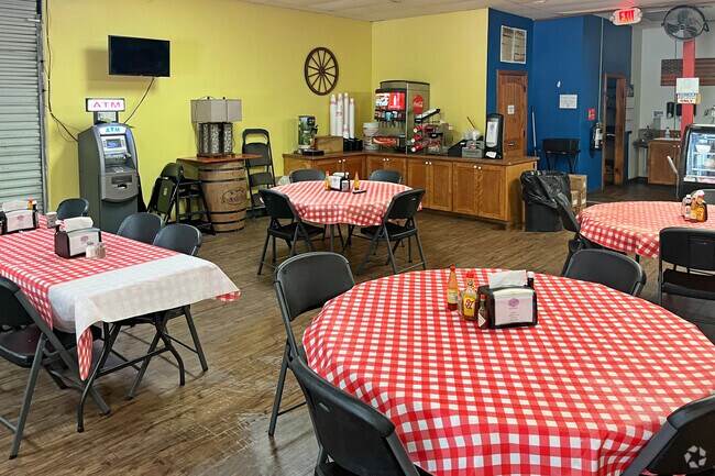 DB's Station in Longstreet, a country store, cafe and gas station in the front.