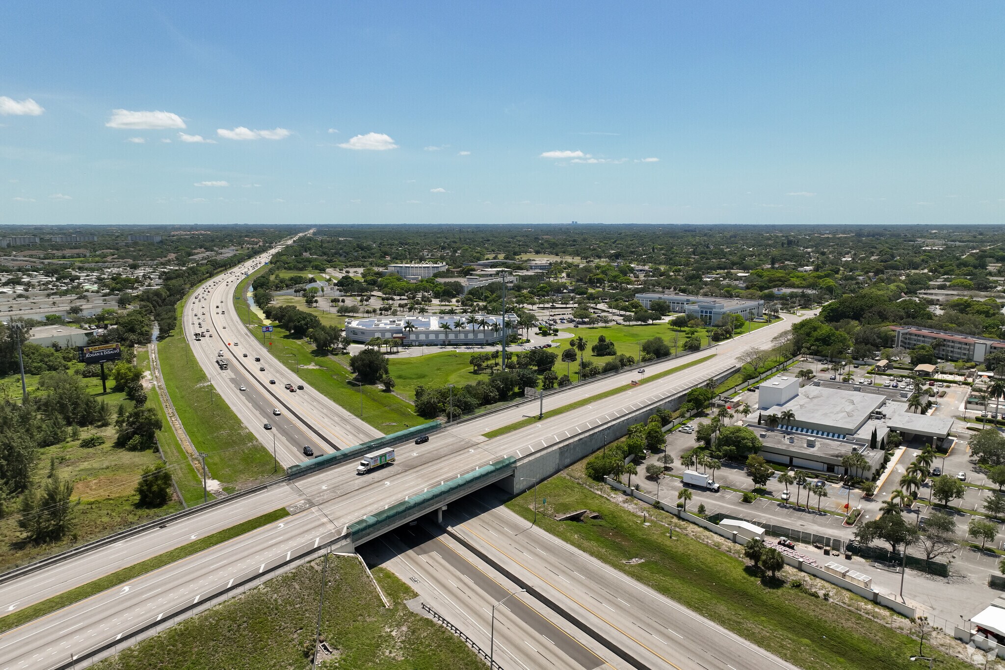 The Turnpike Express Way runs next to Collier City giving residents easy access to highways.