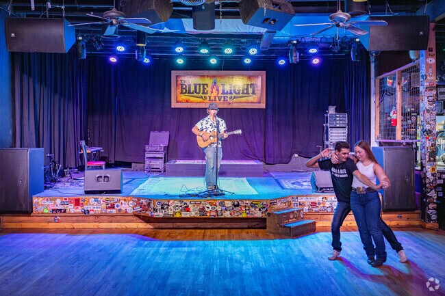 The Blue Light, near Windmill, hosts Singer-songwriter Night on Monday nights.